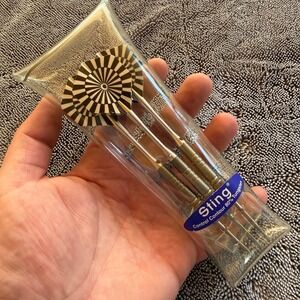 Vintage Unicorn Sting 80% Tungsten Steel Tip Darts Control Contour Set England